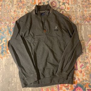 grey quarter zip sweatshirt